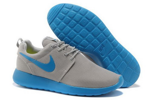 Nike Roshe Run Mens Shoes Breathable For Summer Grey Blue Promo Code